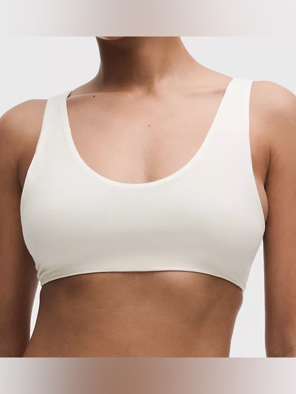 NWT Lululemon UnderEase Scoop-Neck Bralette 
Light Ivory M  Brand New